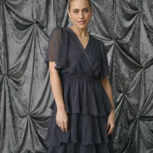 Blue Blurry Print Dress