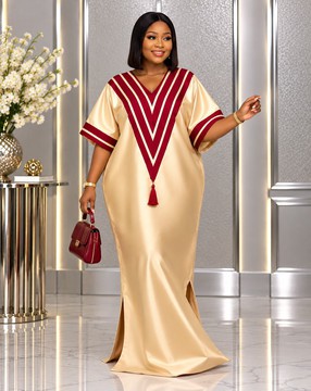 Gold Kaftan Maxi Gown