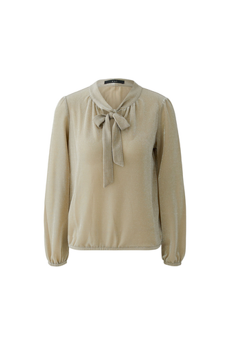 Stone Tie Neck Blouse