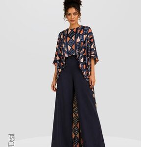 Brown Asymmetric Satin Silk Tunic Blouse