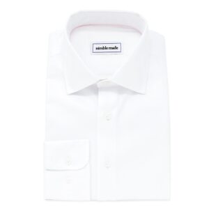 White Button Up Collar Dress Shirt